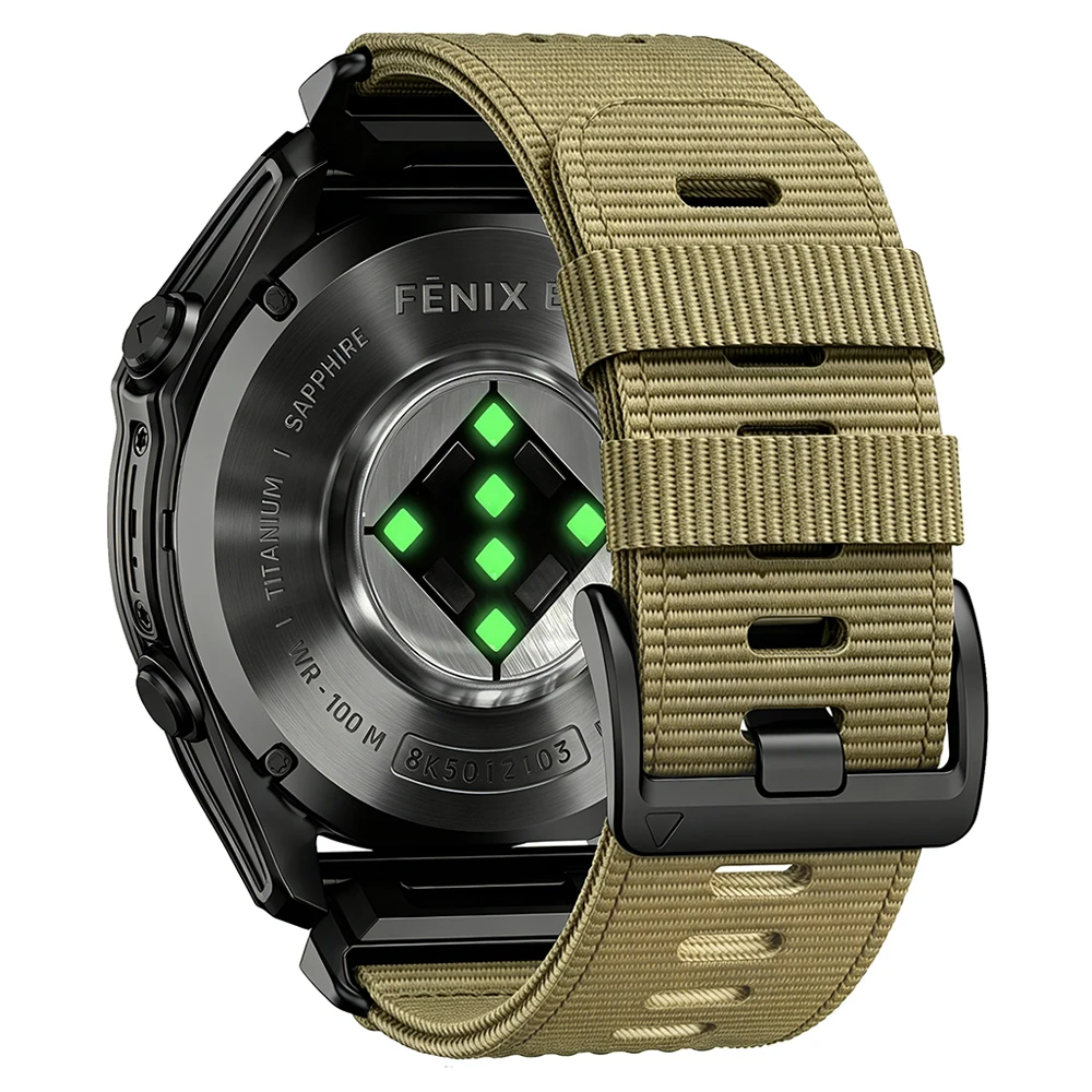 Enhanced Nylon Sports Strap - 22mm/26mm Quick Release Braided Watch Band