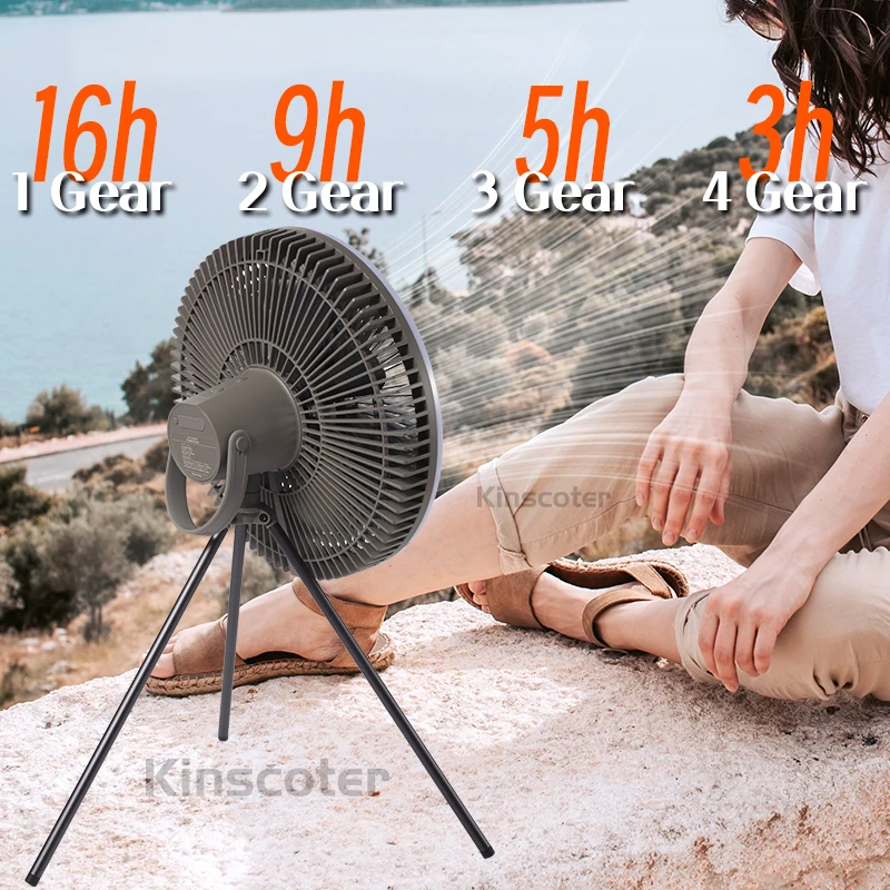 KINSCOTER Auto Oscillation Camping Ceiling Fan Outdoor Tent Air Circulator  Ventilator Fan Electric Wireless Desk Floor Fan - AliExpress