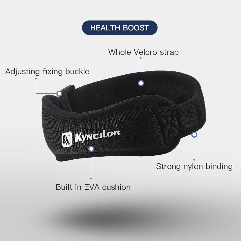 Knee Support 1 Pcs Adjustable Knee Pad Pain Relief Patella Stabilizer Knee Brace Support for Hiking Football Basketball Running Sport