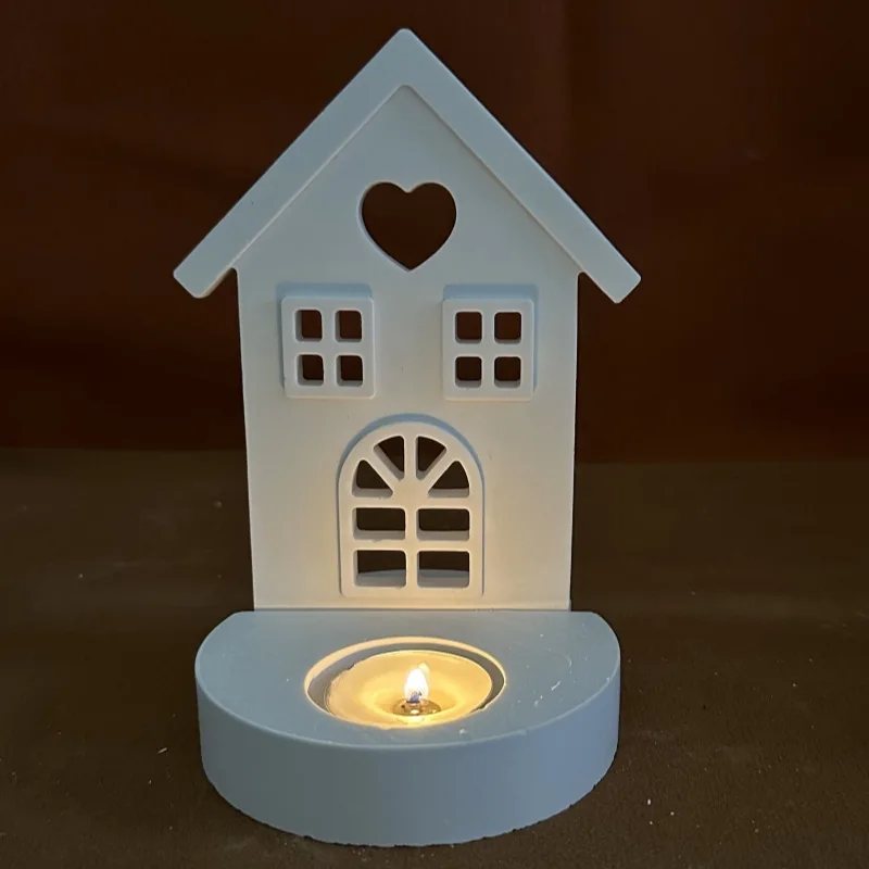 Silicone Candle Molds Bird Anchor House Heart Houses Concrete Casting Molds Gypsum Candle Holder Decoration Resin Mould silicone mold,flower silicone mould