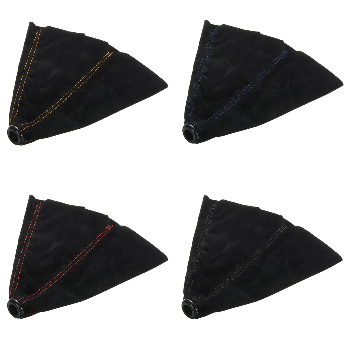 Suede Leather Universal Car Gear Shift Collar Boot Cover - Multi-Color Options