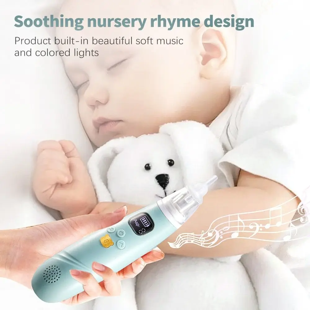 

Function Music Adjustable Suction Baby Nasal Aspirator Electric Nose Aspirator Baby Nose Sucker Automatic Nose Cleaner