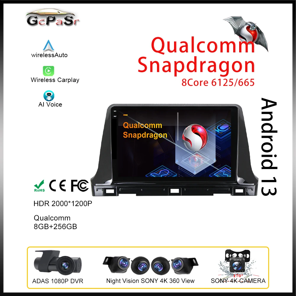 

Qualcomm For KIA SELTOS 2020 Android Auto Car Radio Player High-performance Stereo Autoradio GPS Video Navigation HDR QLED Wifi