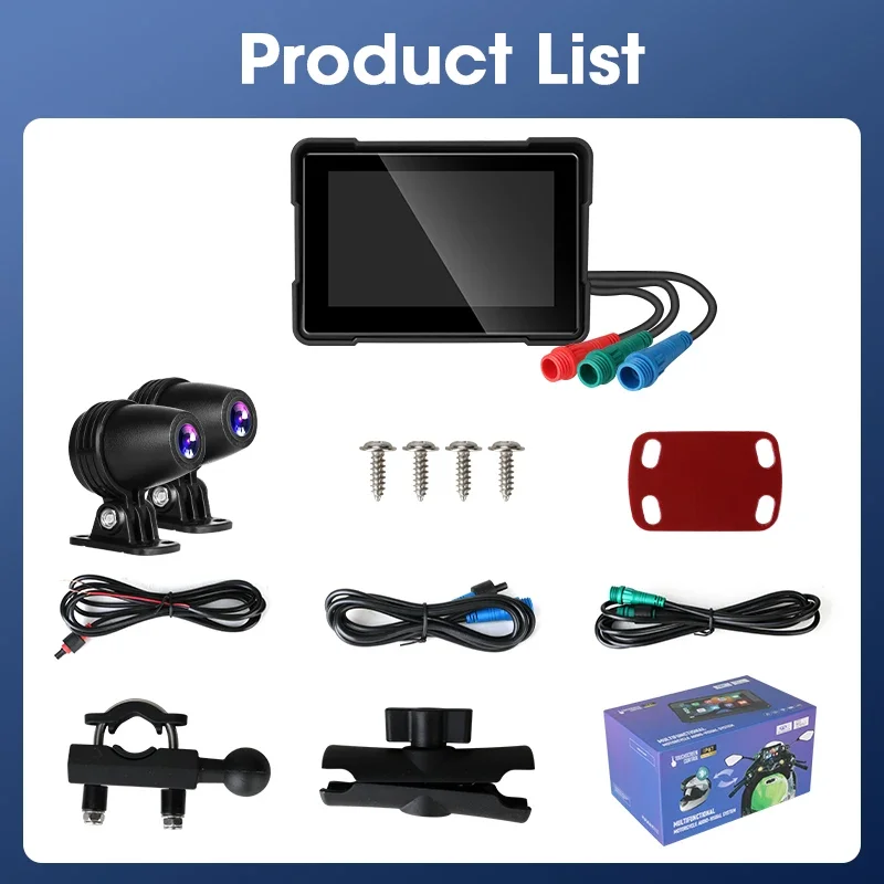 Navigatore Moto Jansite 7 Pollici Con CarPlay E Dashcam 2K - Impermeabile IP67 - Foto 6