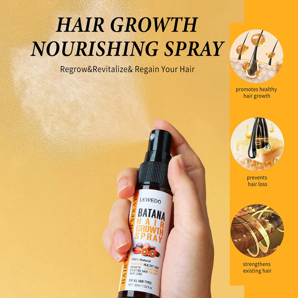 Hair Growth Serum 30ml Batana Anti Hair Loss Spray 50ml Batana Hair Growth Essence Oil