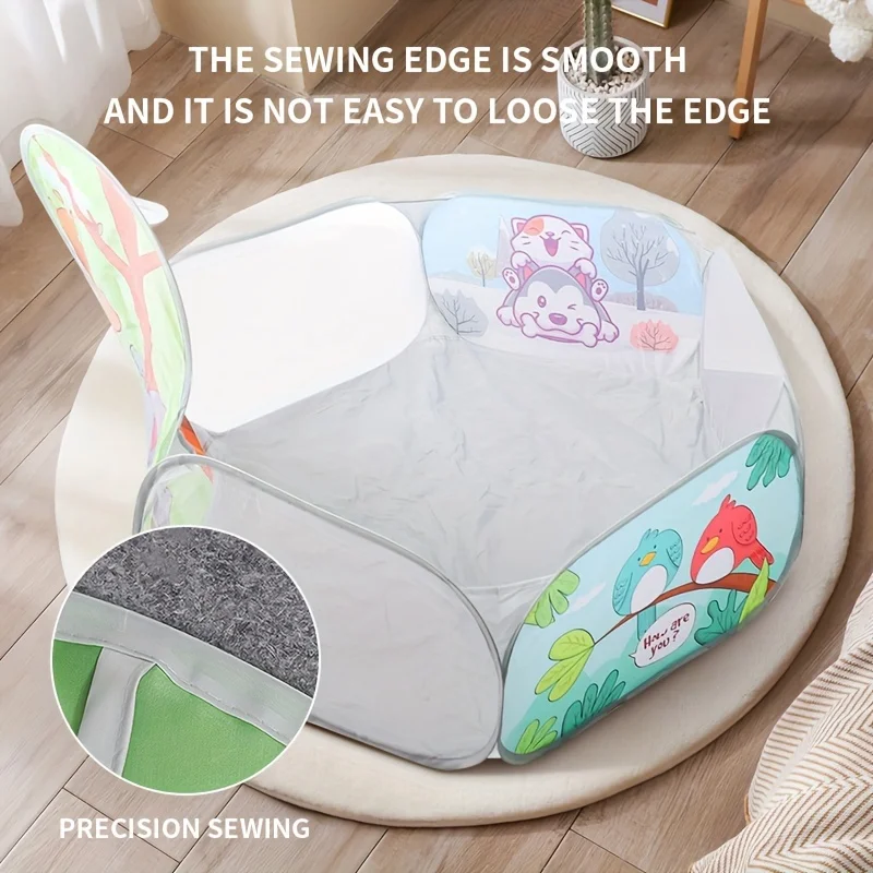 Children's Ball Pool, Foldable Tent, Baby Crawling Play Enclosure Playhouse, Suitable for Children's Indoor and Outdoor Play 2