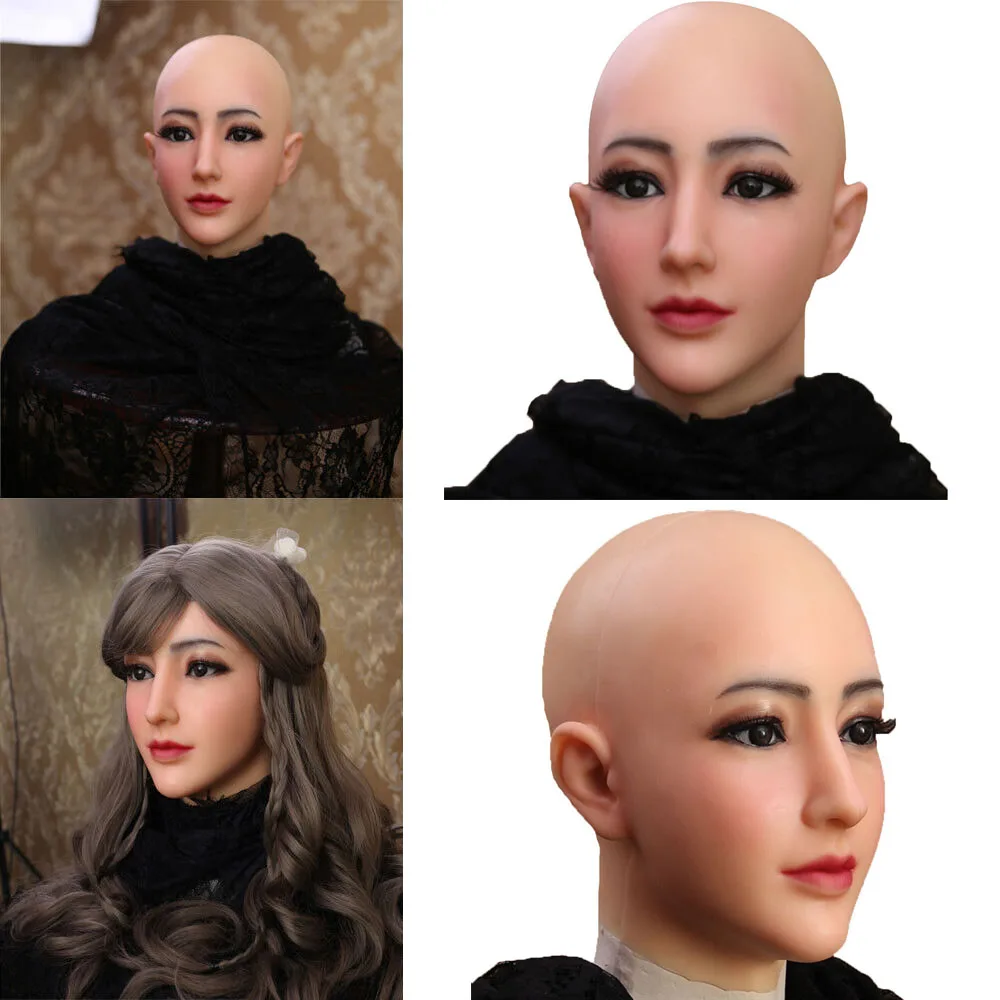 Industriel ufuldstændig Industriel Cos Realistic Silicone Female Mask Full Head Masks Crossdresser Cosplay  Transgender Cross Dressing Gay Male To Female Halloween - Exotic  Accessories - AliExpress