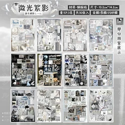 Charming Die - Cut Flash Decorative Stickers Set for DIY Crafts and Aesthetic Stationery (D)