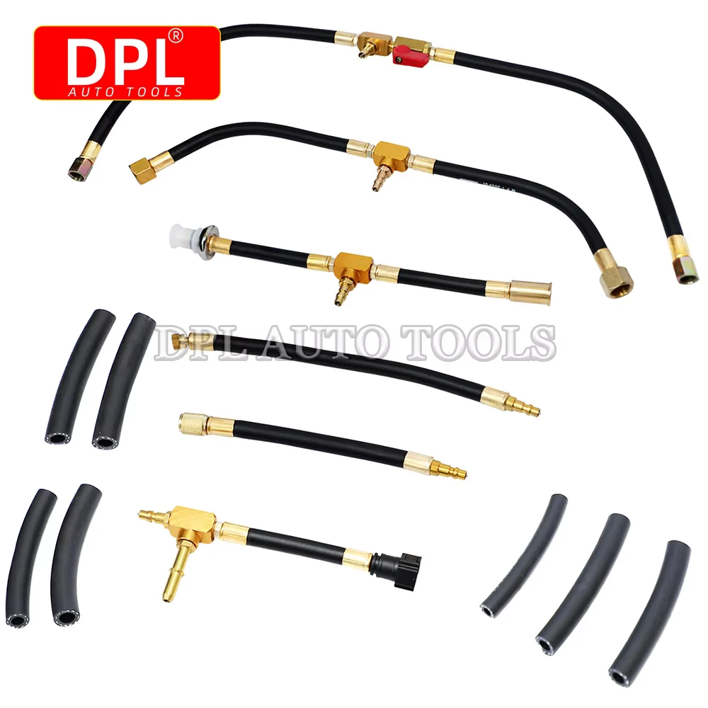 0-140psi Auto Kraftstoff Injektion Gauge Druck Tester Test Kit Auto System Pumpe Werkzeug Set – Detail 4