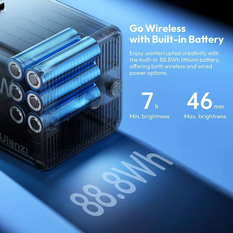 Ulanzi ML100Bi / ML100RGB 100W COB Video Light with Built-In Battery for Portrait Photography Livestreaming Short Video Vlog