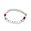 Palestine Red Black Green White National Flag Woven Thread Bracelet Natural Stone Beads Fashion Bracelets for Women Men Jewelrys 5
