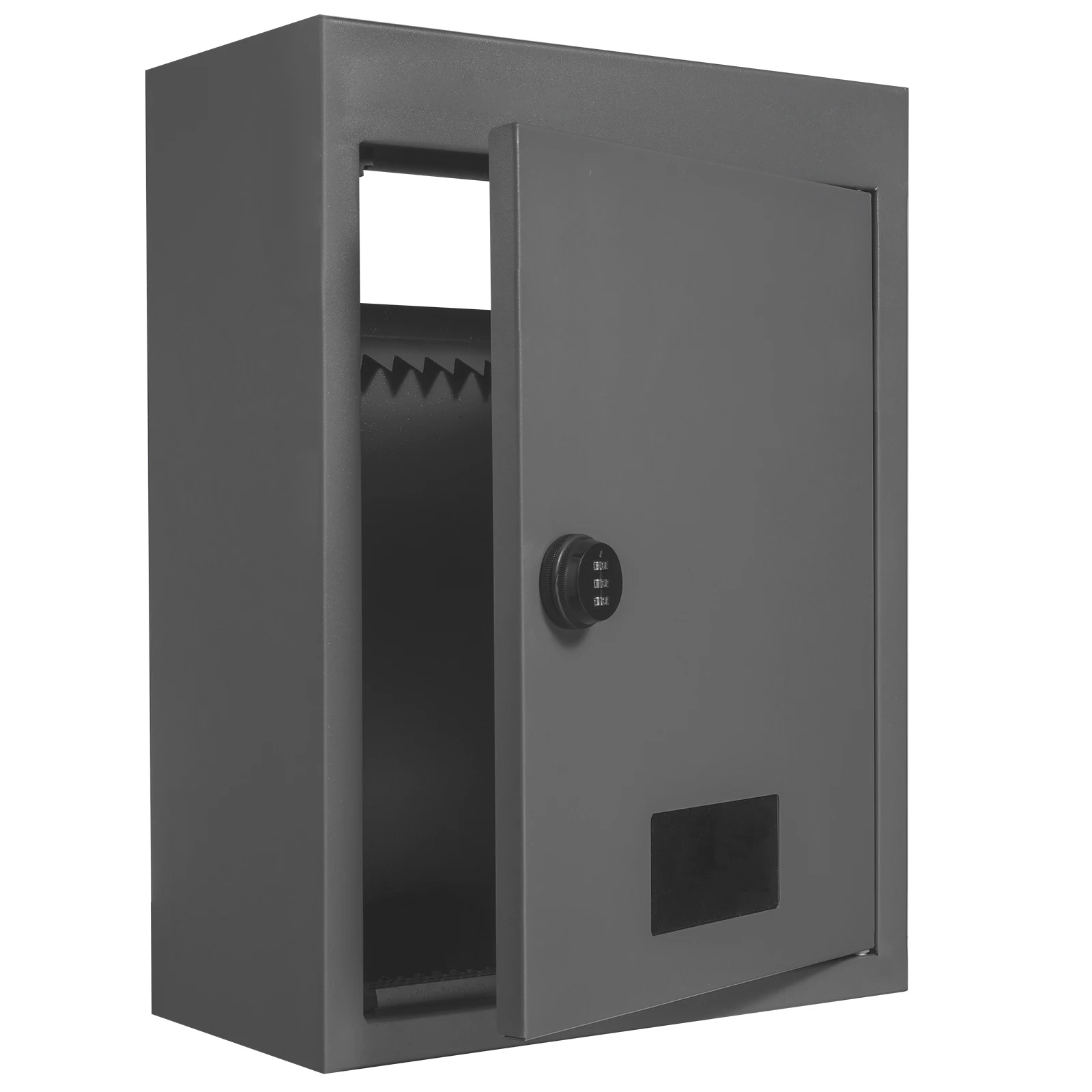 Through The Wall Drop Box Heavy Duty Steel Through the Wall Mailbox with 2.8-7.9" 13" Combination Lock Mail Drop Box