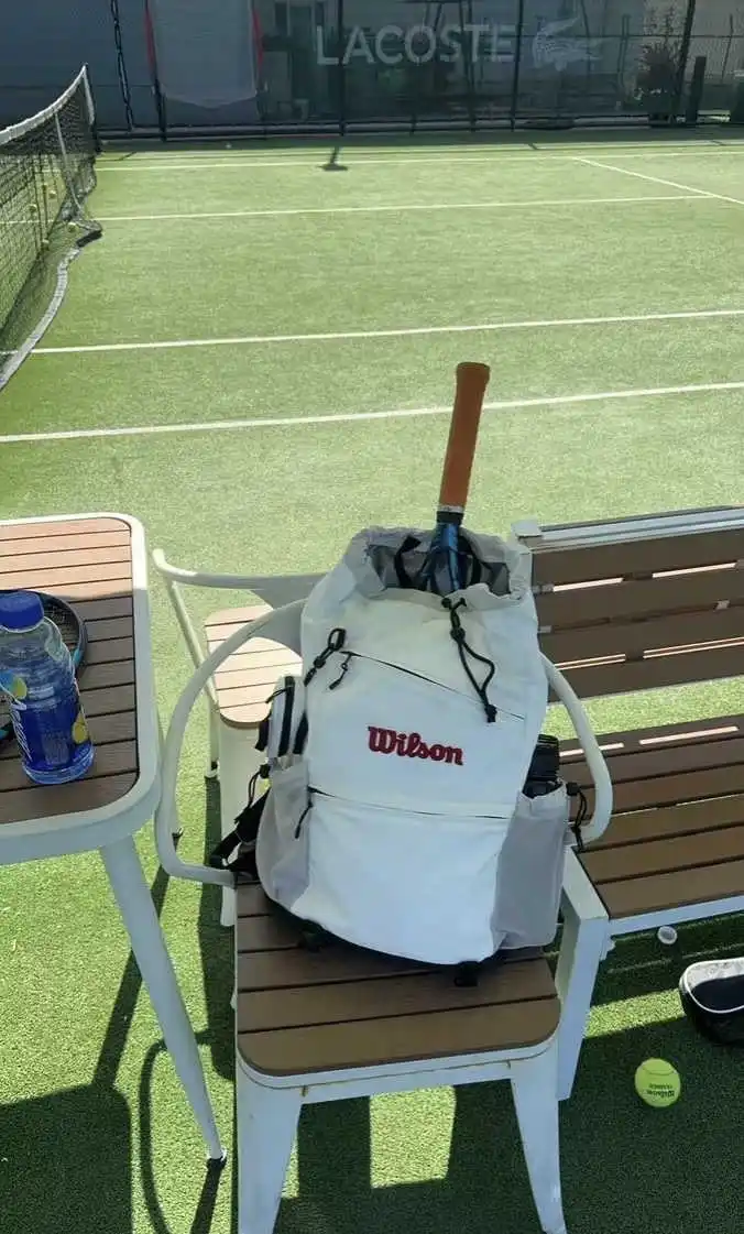 Wilson Tennis Racket Bag Badminton Bag Sports Large Capacity Backpack with Drawstring for Men Women 2 Pieces WU33008413 TBP71 3