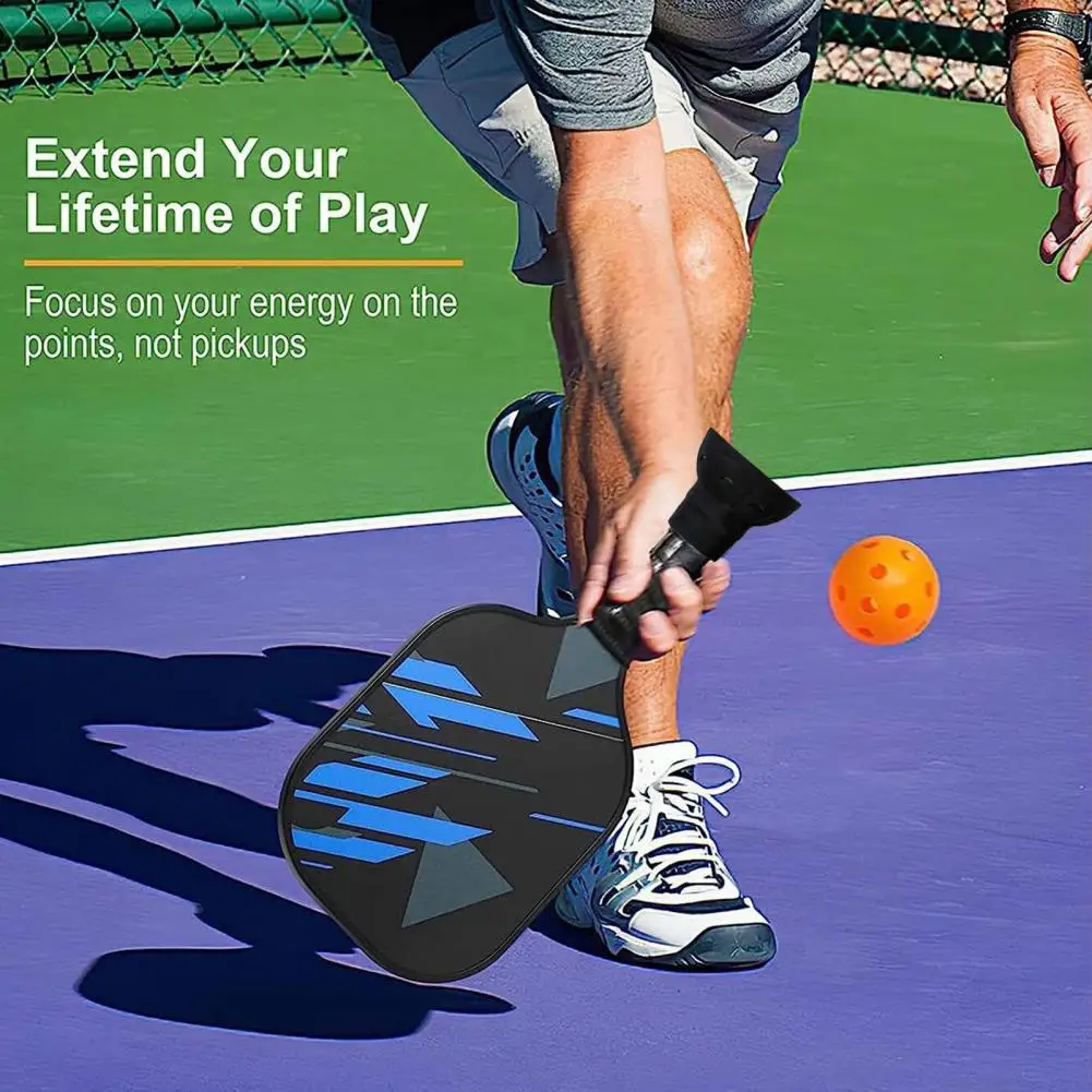 Universal Pickleball Ball Picker Easy Retrieval Super Suction Reusable Pickleball Racket Attachment Ball Picker Accessories