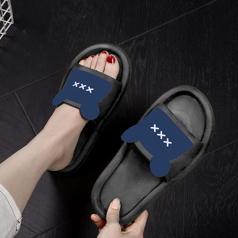 Suvised dušisussid plätud Naiste siseruumides kodu Mute EVA kingad Cloud Slides Paar libisemiskindlad vabaaja sandaalid_voghion.com