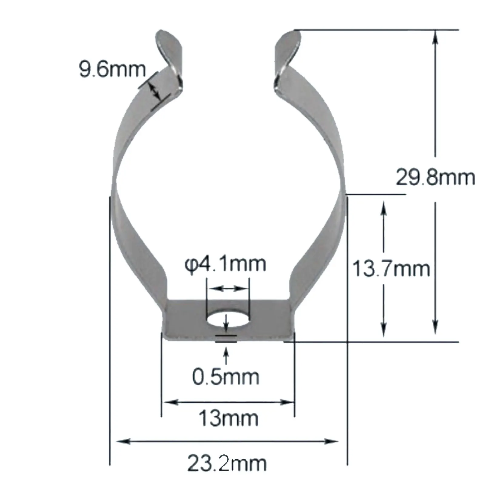10pcs Spring Terry Clips Stainless Steel Narrow Base Tools 6mm-28mm Heavy Duty Tools Storage Hangers For Garages Sheds Hardwares