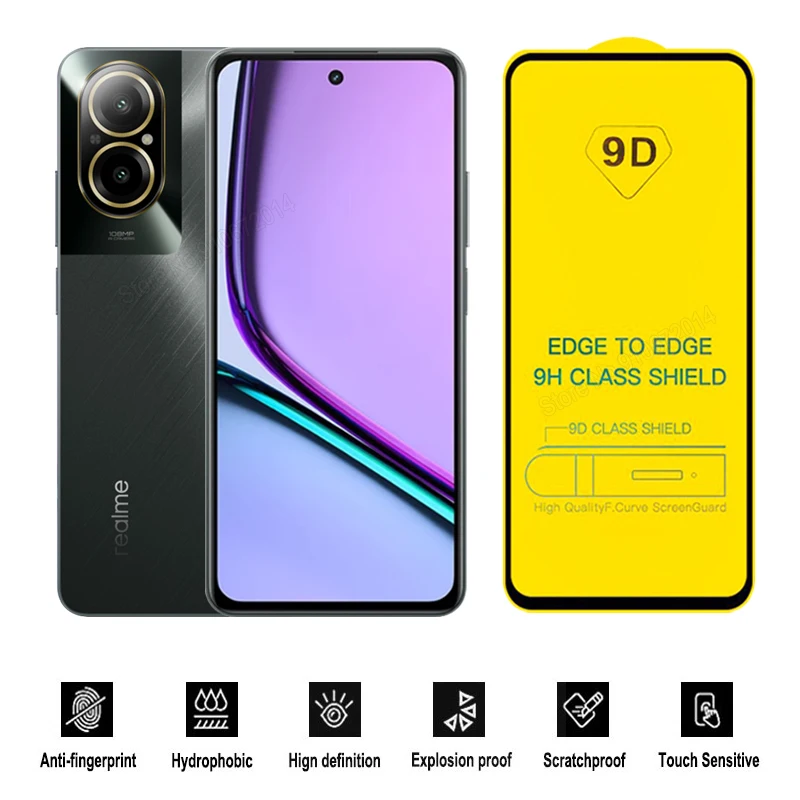 Premium 9D Full Cover Tempered Glass Screen Protectors (1-5 Pack)