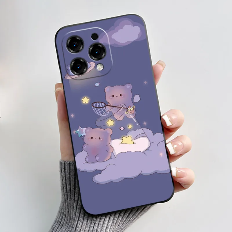 Adorable Cartoon Soft Silicone Protective Phone Case Cover