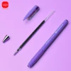 Matte Purple Gel Pen, 0.7mm Thick Nib, Smooth Writing 1/5/7pcs Purple Ink Suitable For School And Office Stationery 5