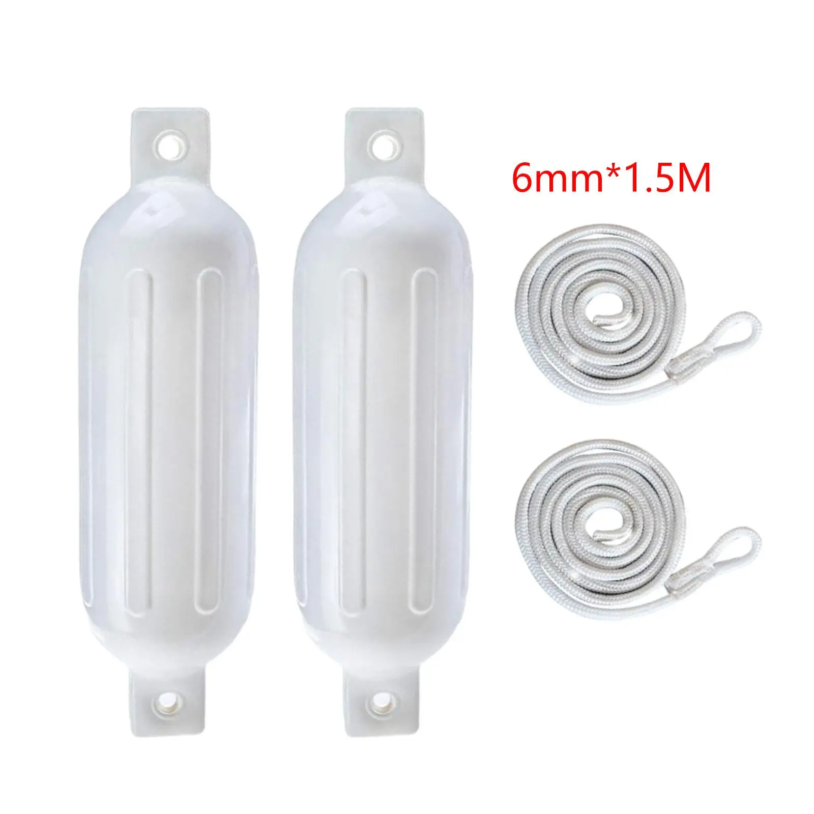 2Pcs Boat Fenders 6mm x 1.5M Ropes Protector Twin Eyes Inflatable Fenders for Marine Sailboats Yachts Docking Fishing Boats 2Pcs Boat Fenders 6mm x 1.5M Ropes Protector Twin Eyes Inflatable Fenders for Marine Sailboats Yachts Docking Fishing Boats