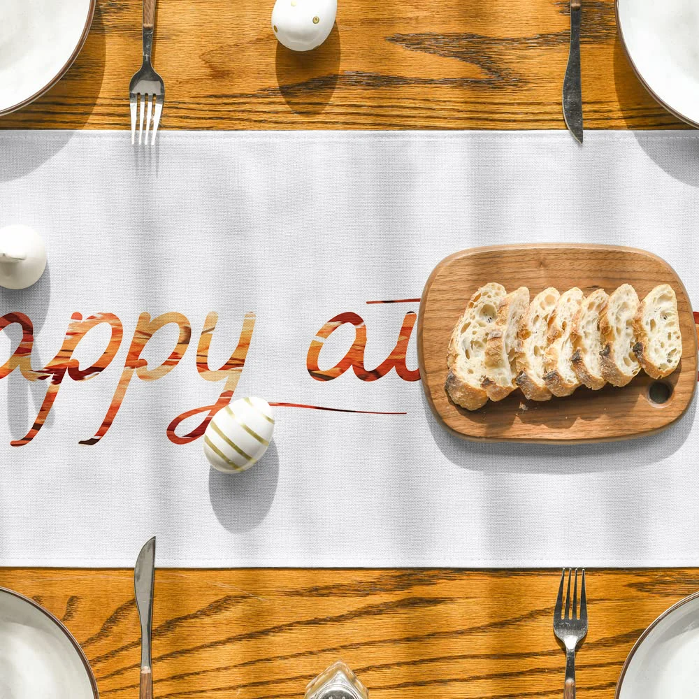 Autumn Truck Pumpkin Maple Maple Table Runner Kitchen Table Decor Farmhouse Dining Table Runners Wedding Party Decorations