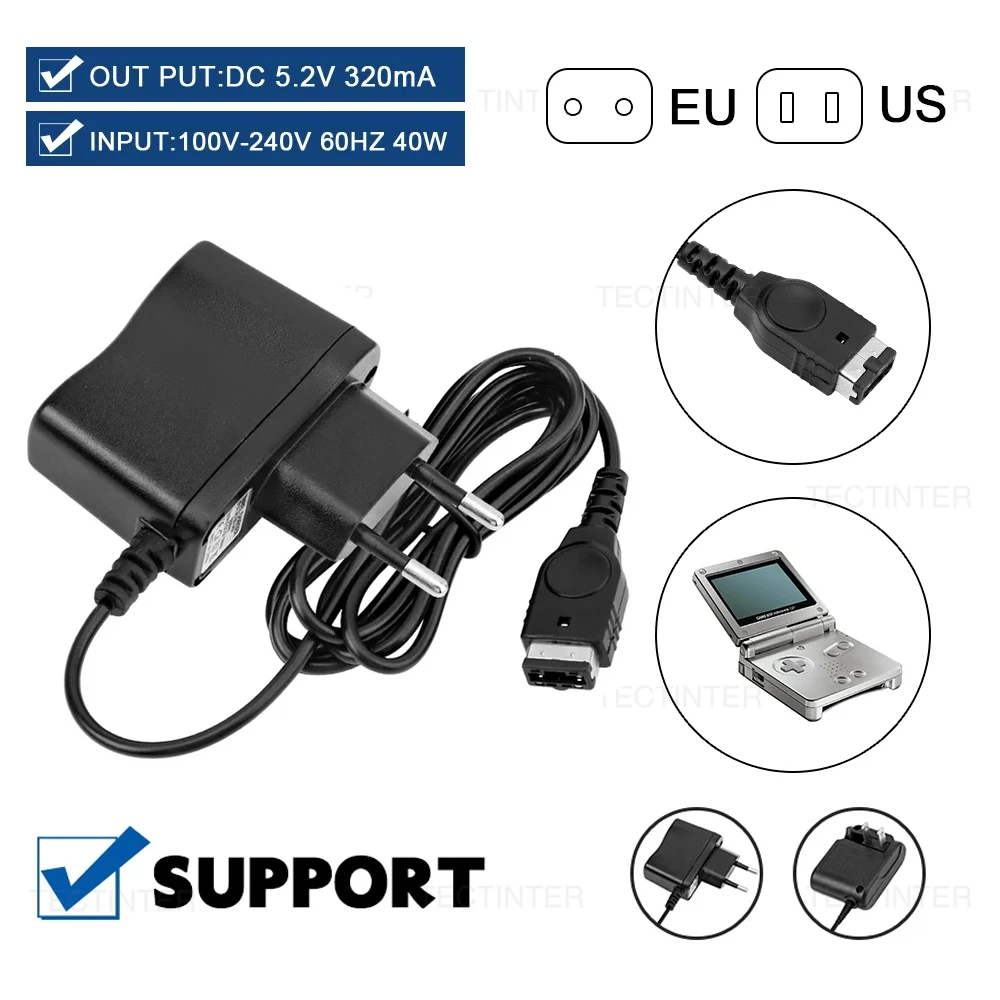 Charger for Gameboy Advance SP 5.2V