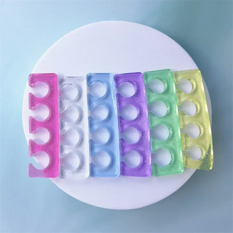 Soft Silicone Manicure Pedicure Nails Finger Separator Flexible Finger Toe Spacer Separation Straighteners Nail Splitter