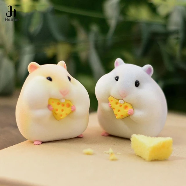 Cute Anime Stealing Hamster Car Interior Decoration Gourmet Hamster Figures  Auto Dashboard Decoration For Car Accessories