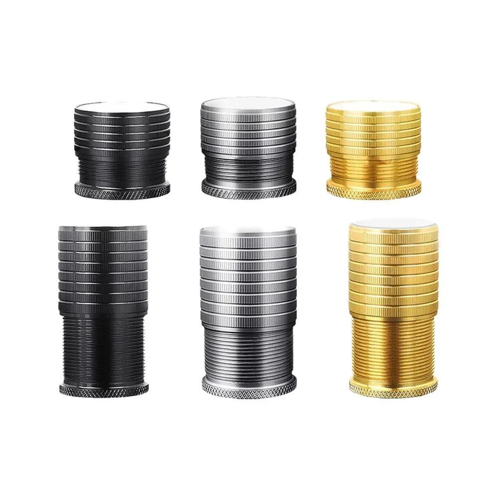 Adjustable Aluminum Alloy Bed Risers with Silicone Base - Furniture Hardware Accessories (Set of 1-16 Pieces)