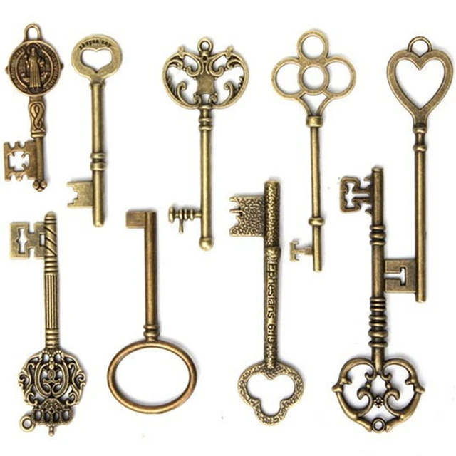 Antique Style Home Accessories  Antique Keys Decorative Bronze - 40pcs  Retro Style - Aliexpress