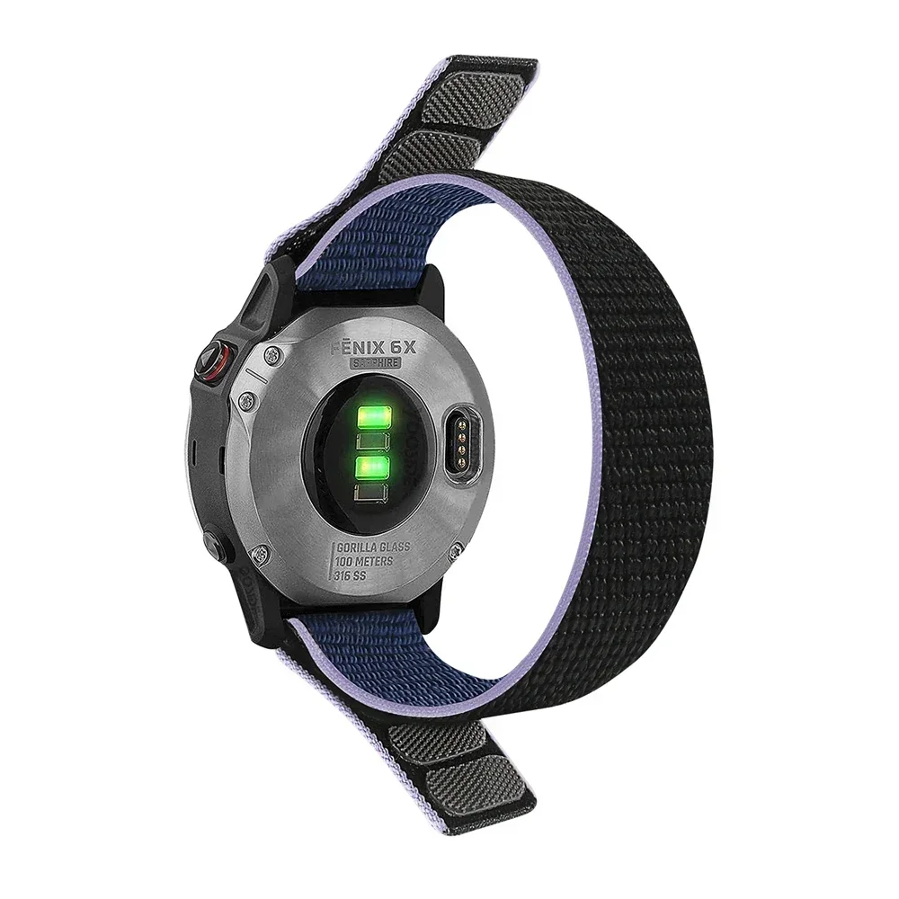 Nylon Quick Fit Hook Loop Woven Sports Watch Band Strap