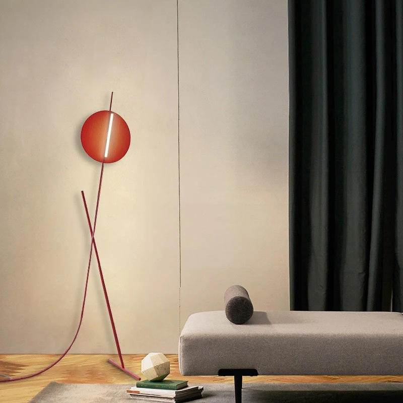 

Red Floor Decorative Lamp Nordic Home Decor Floor Lamps for Living Room Lighting Stand