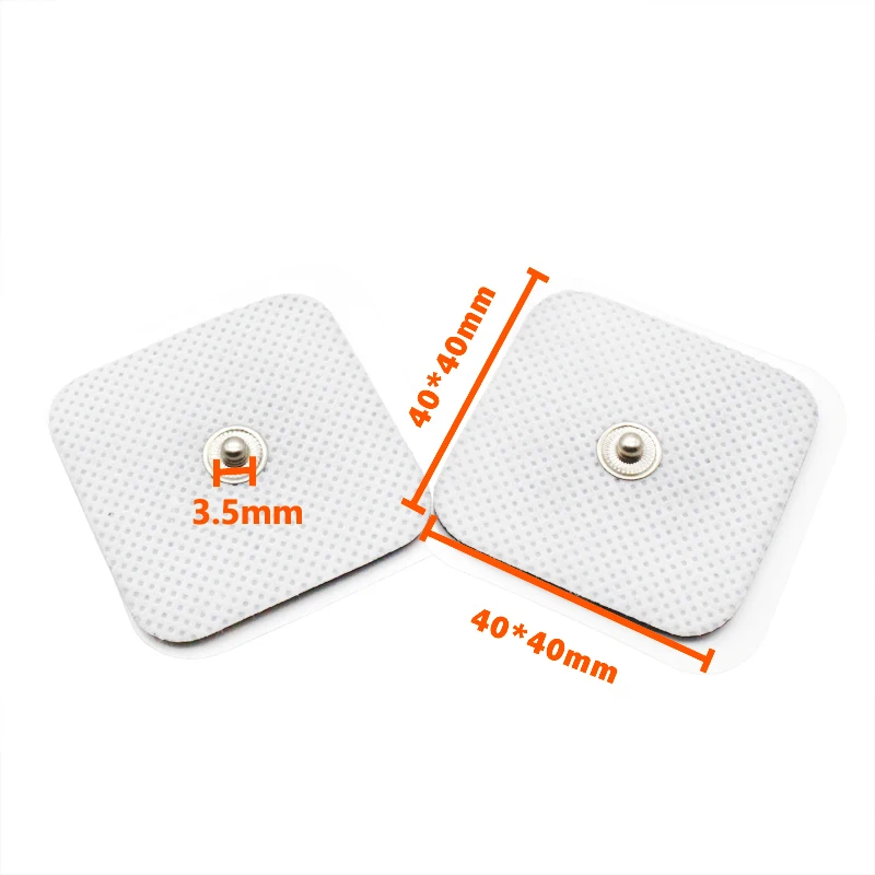 4*4cm Non-woven Self Adhesive Replacement Electrode Pad for Tens Digital Machine Massager 4*4cm Nerve Stimulator massage tool ball massager massage gel pads electrode lead wires