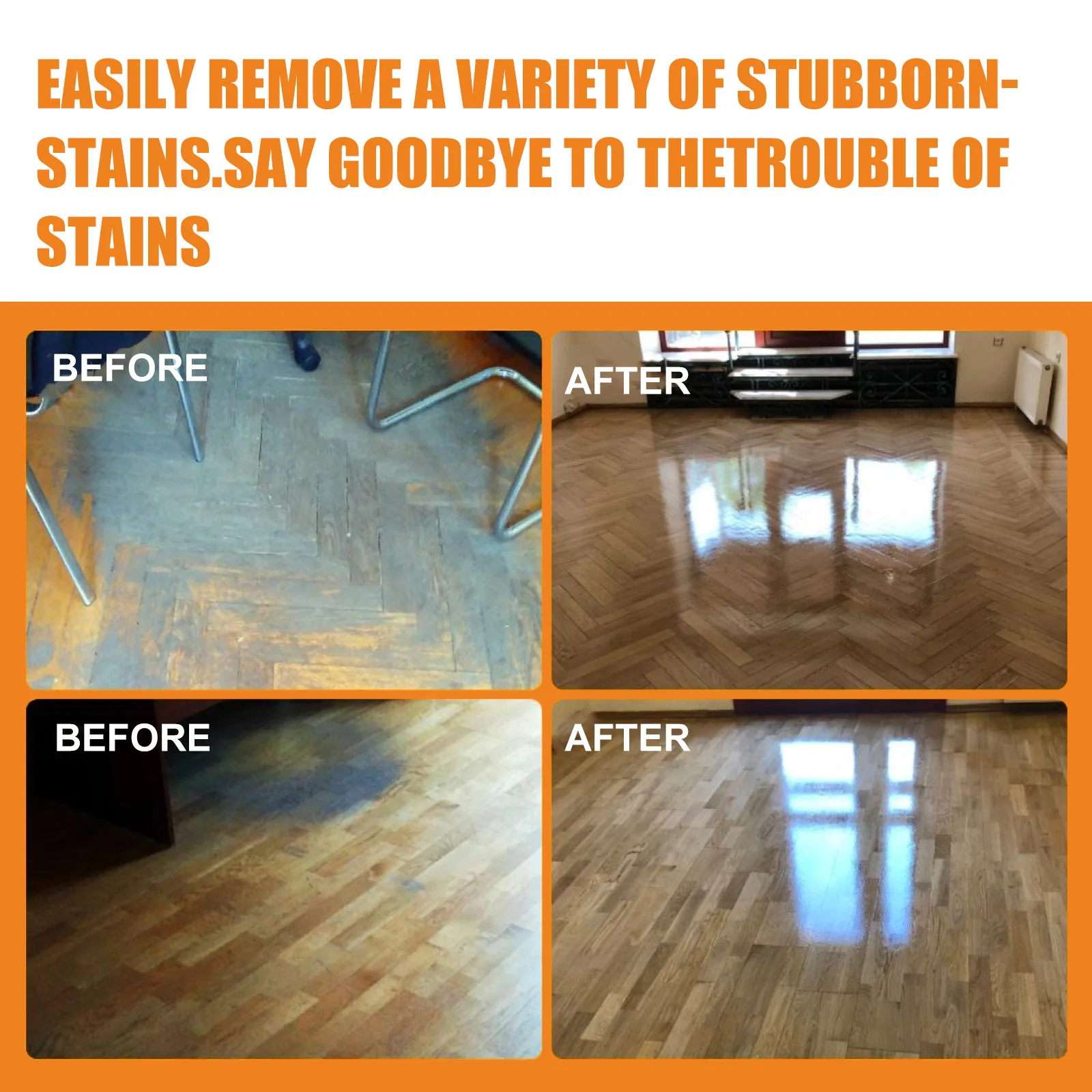 Jue-Fish Floor Cleaner, Decontamination Decontamination Wood Floor Cleaning, Polishing And Brightening Tile Cleaner