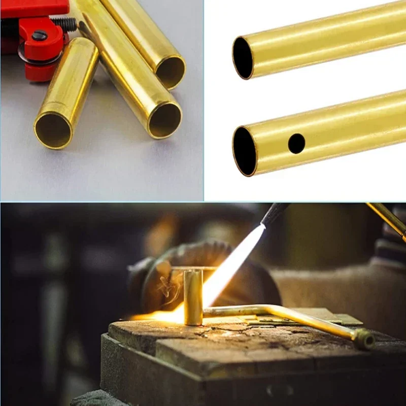 Versatile Brass Tubing - Round Pipe, Various Diameters & Lengths