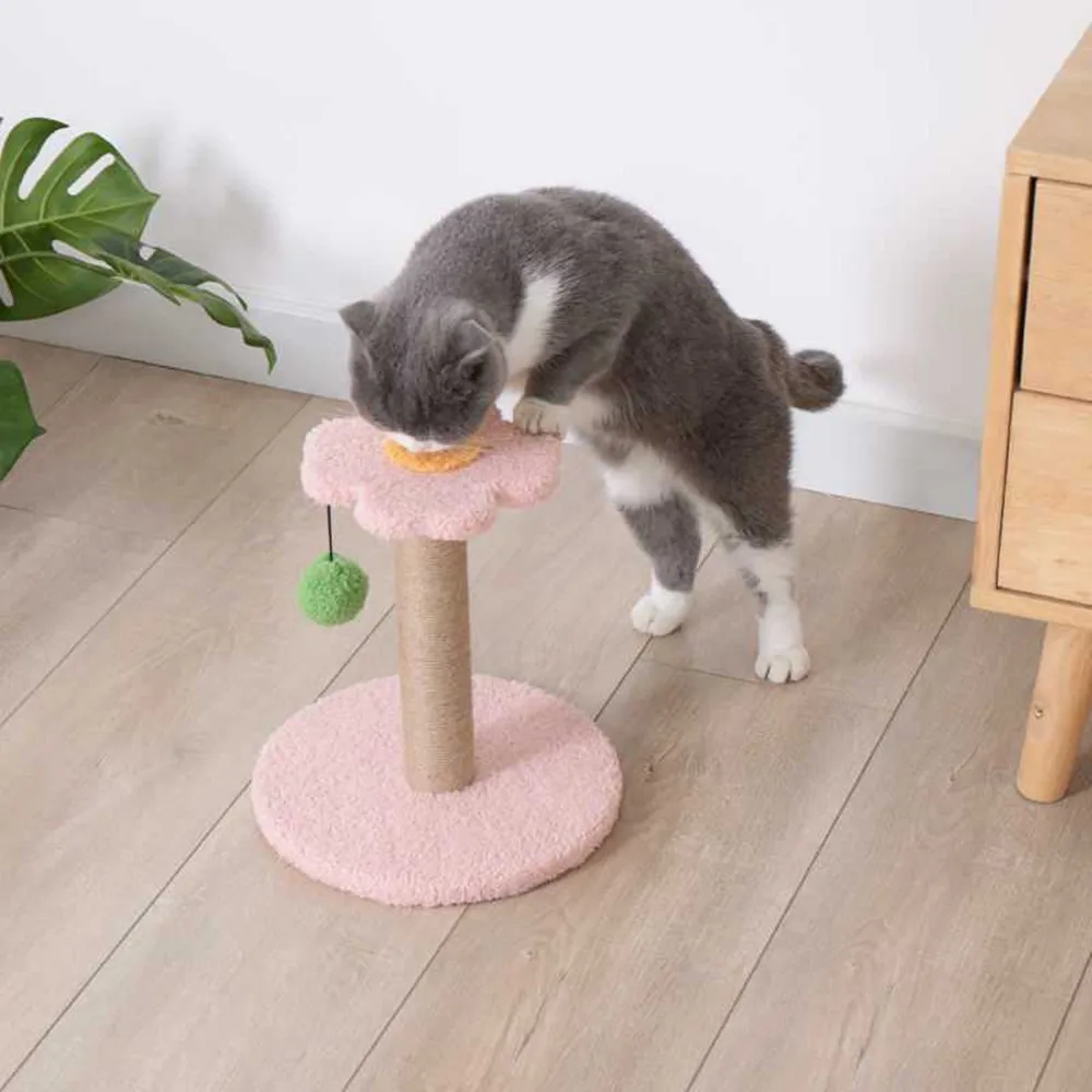 Sisal Cat Tree with Scratching Post Kitten Pet Scratcher Tower Toy with Ball Cats Scratch Trees Climbing Tower Protector Sofa