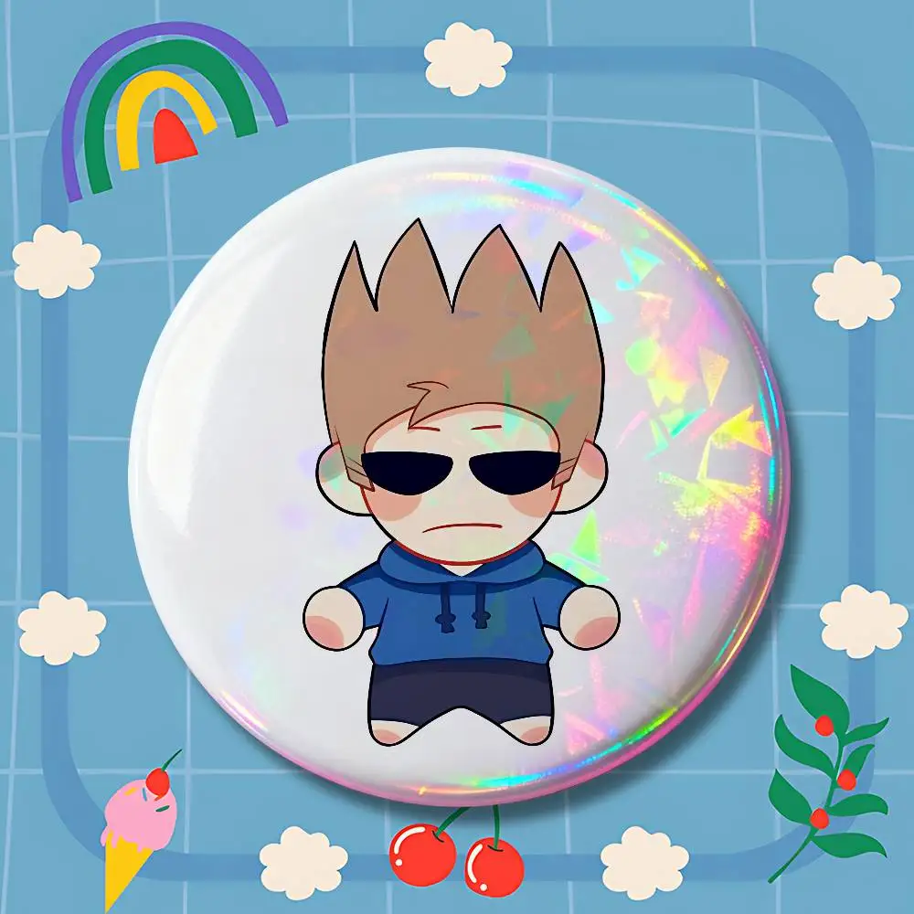 Heißer Verkauf: E-Eddsworlds-S 58mm 44mm HD-Druck Broschen-Abzeichen, Pretty Derby Runde Display-Broschen, Anstecknadeln – Detail 17