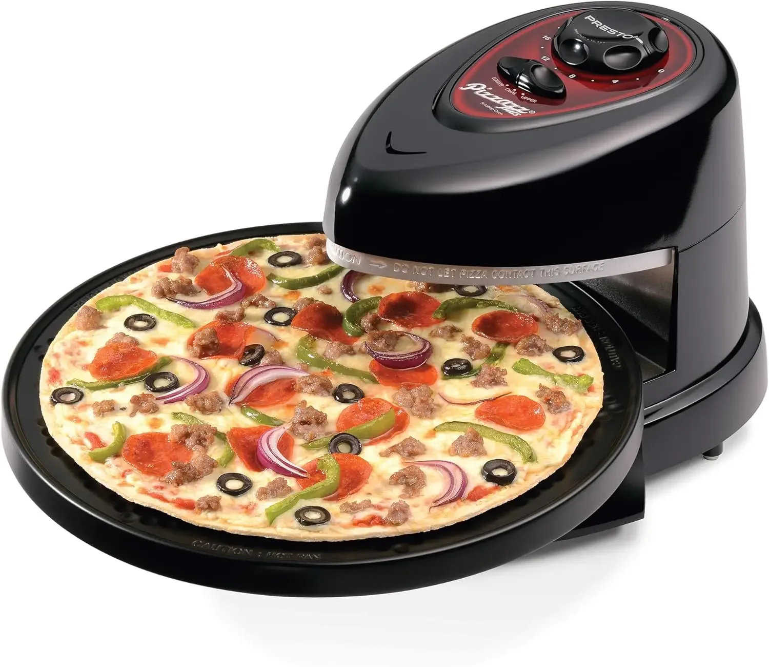 NEW 03430 Pizzazz Plus Rotating Oven, Black