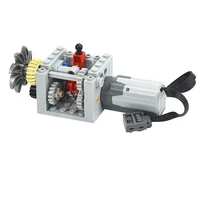 MOC 6542 18947 technical Driving Clutch Shift Clutch Transmission Gear Series Building Blocks Gearbox Axle Connector Brick Leduo 4