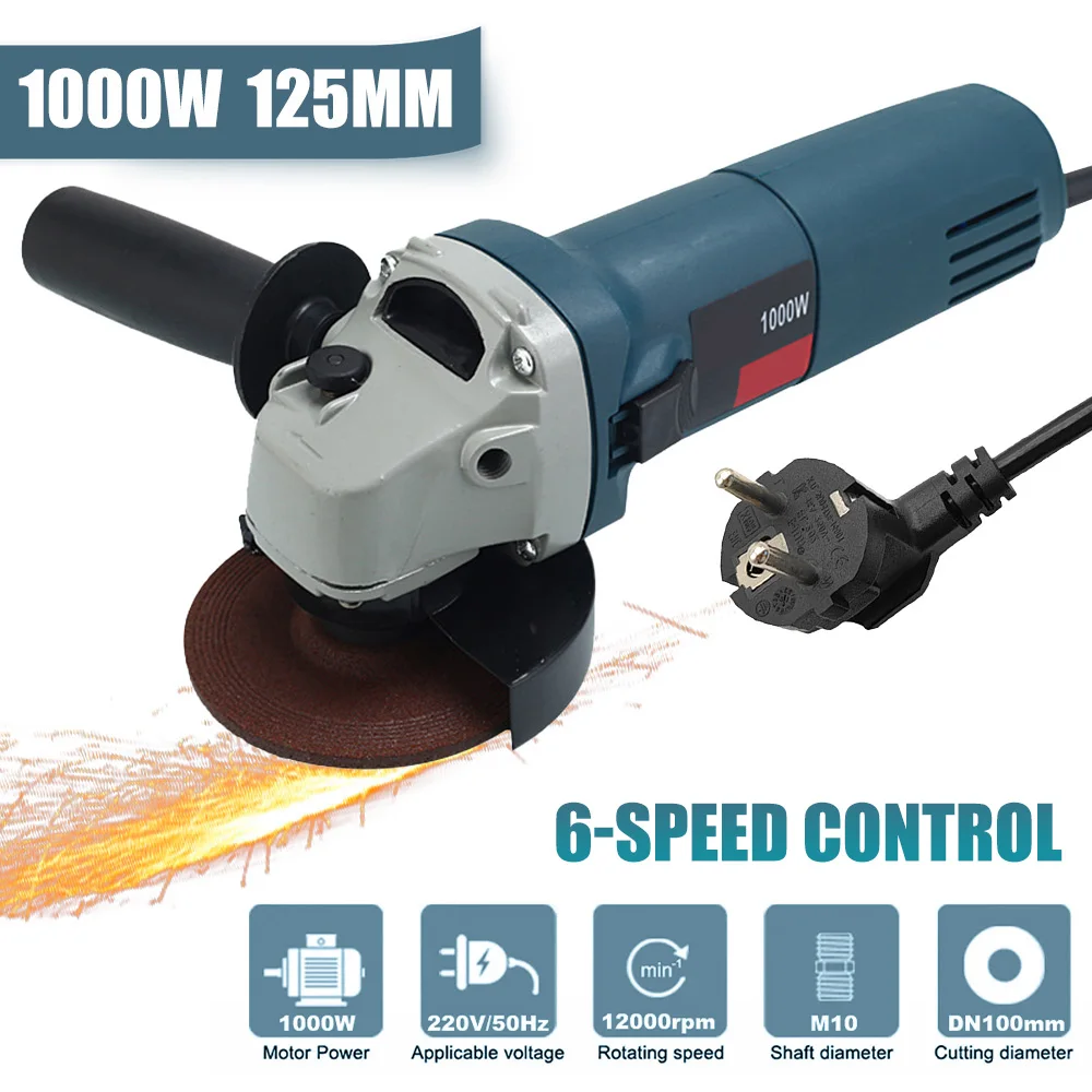 1000W125mmElectricAngleGrinderMachine6SpeedsElectricbakingMachineDIYWoodworkingPolishingPowerTool220V-AliExpress1420