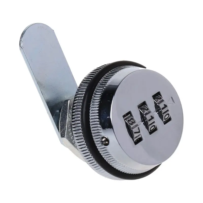 Drawer lock 3-Digit combination letter box locks zinc alloy drawer locks security lock for secure important files and drawers