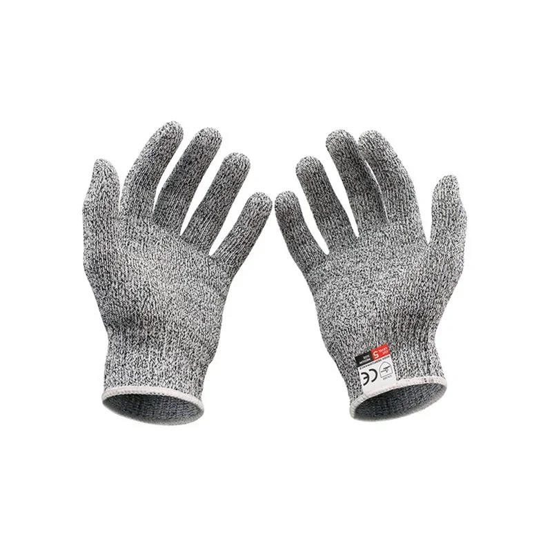 Level 5 HPPE Anti-Cut Gloves Kitchen Gardening Anti-Cut Knitted Gloves Anti-Thorn Wear-Resistant Glass Building Cutting Gloves 2