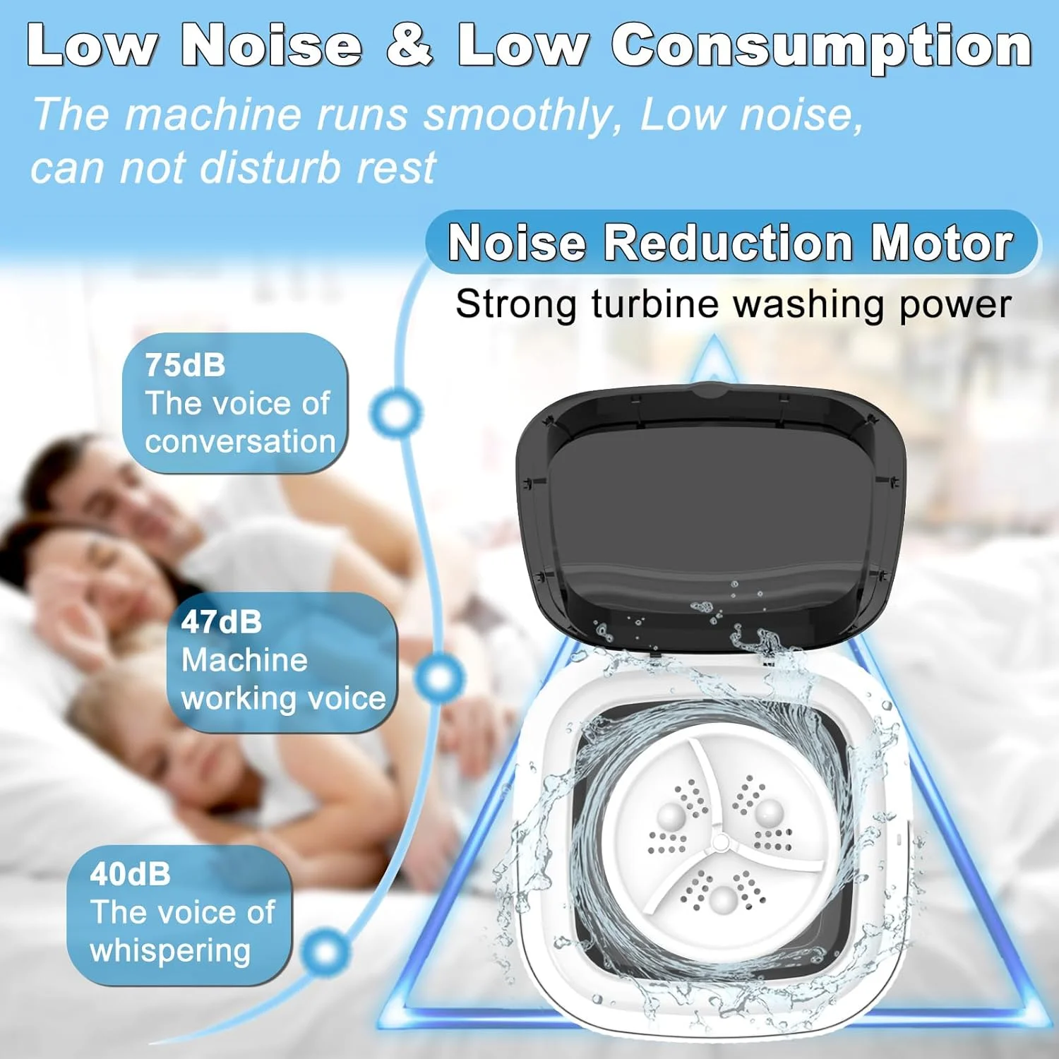 Compact Portable Washing Machine with Dryer 10L