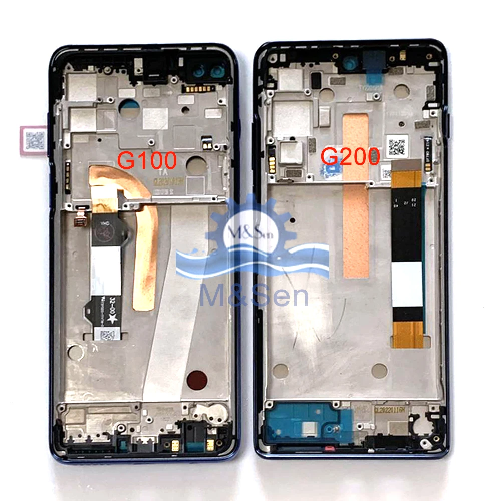 6.8 ''Originale Per Motorola Moto G100 G200 5G Display Lcd Touch Panel Digitizer Per Motorola Edge S Edge S30 Frame