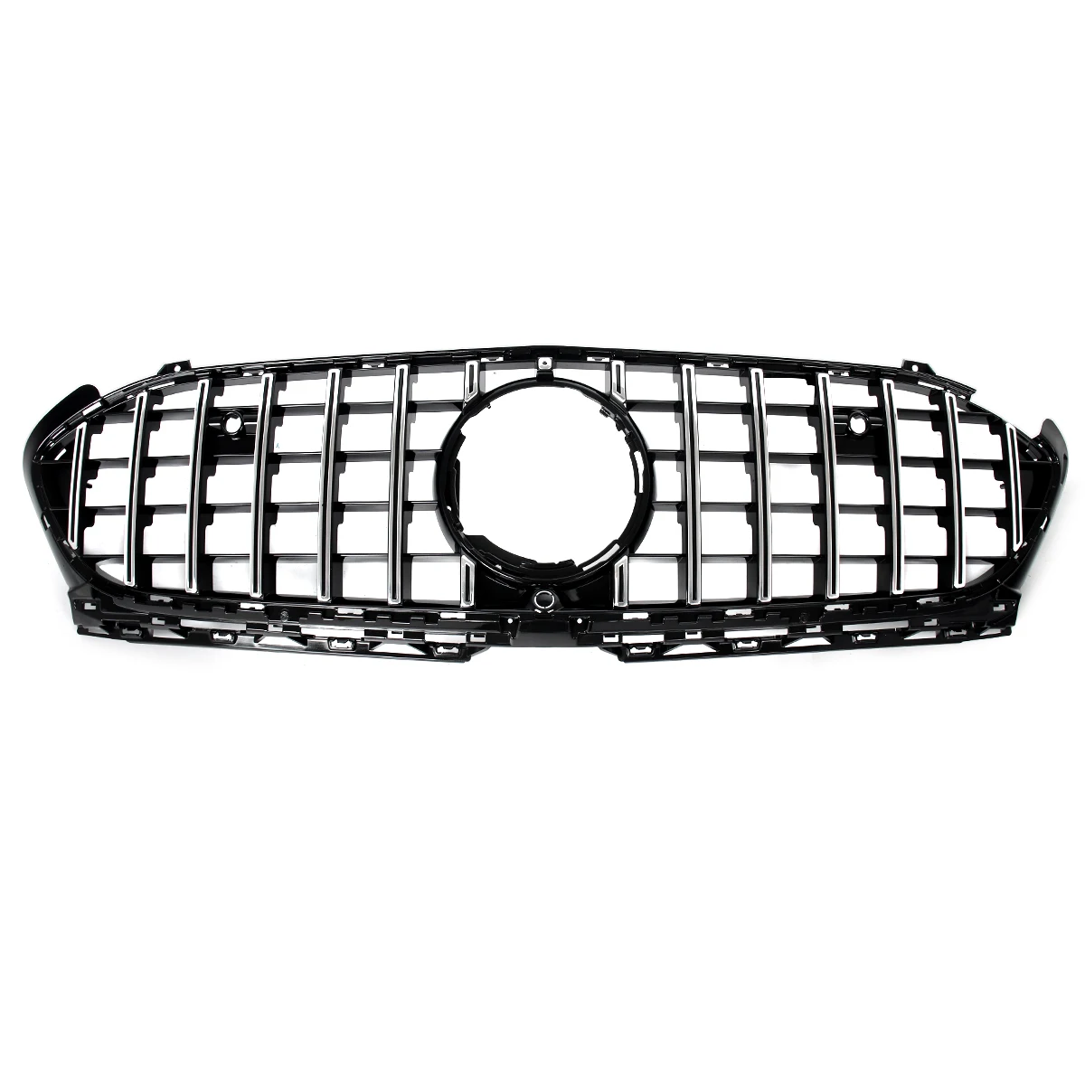 Chrom-schwarzer Frontstoßstangengrill für Mercedes A-Klasse W177 A180 A200 A220 A250 A35 AMG 2023–2024 Gittergrill Direkter Ersatz – Detail 13