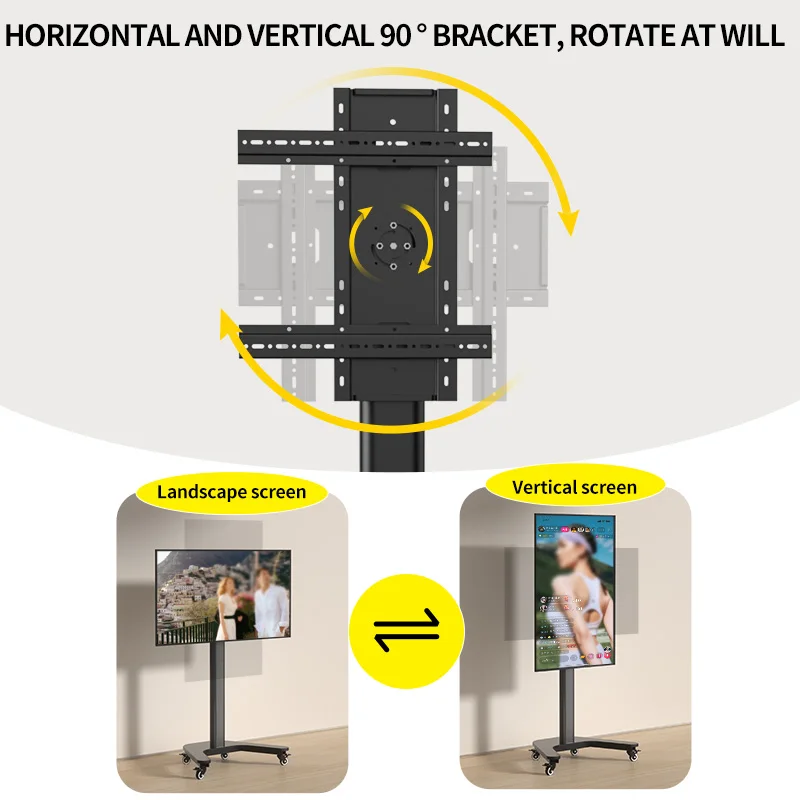 HILLPORT Tilt TV Mobile Cart Free Lifting 37