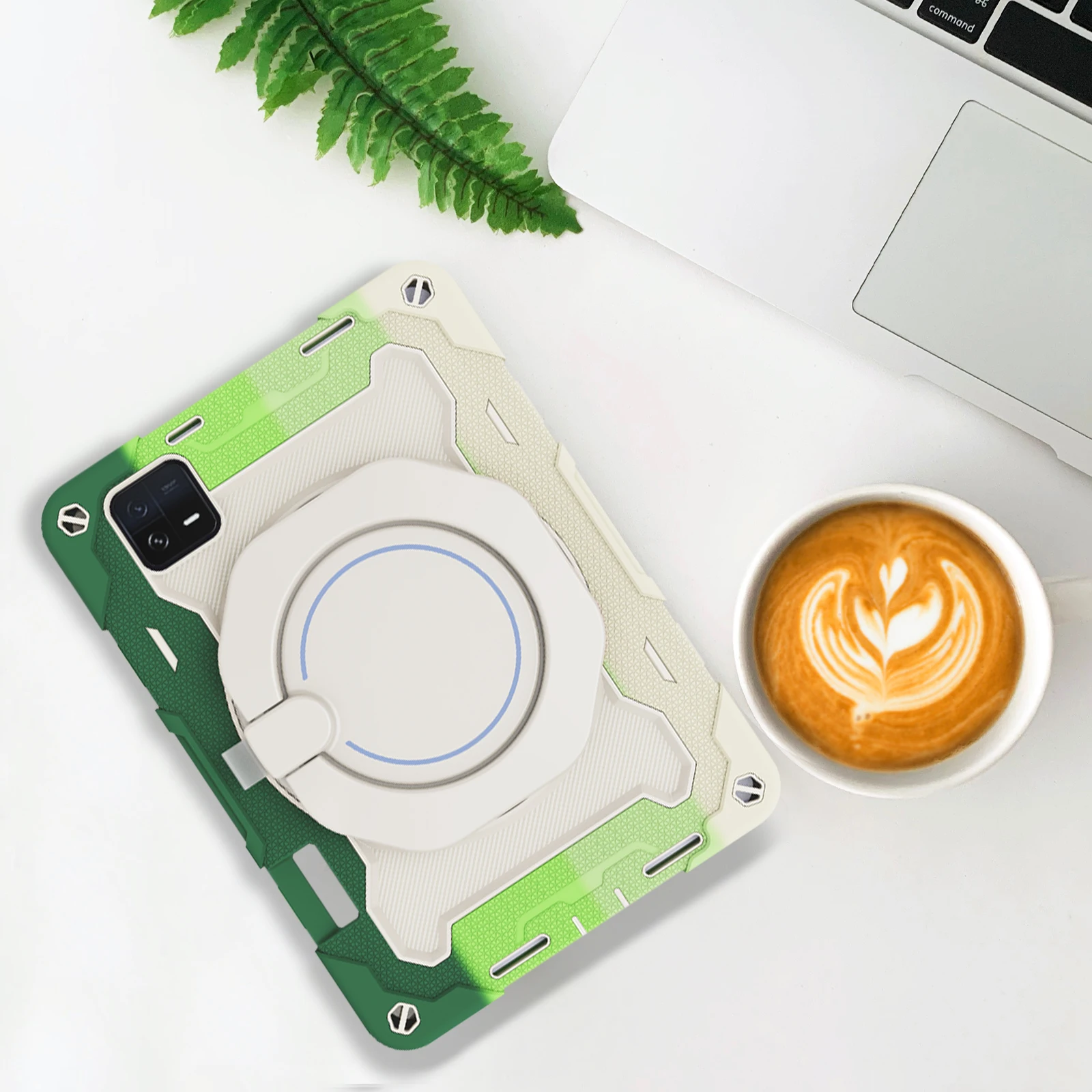 Fodral för Xiaomi Pad 6 11 tums surfplatta Fodral Soft Silica gel Ring Rotate Stand Anti-fall Skyddsskydd för Xiaomi Mi Pad 6 Pro_voghion.com