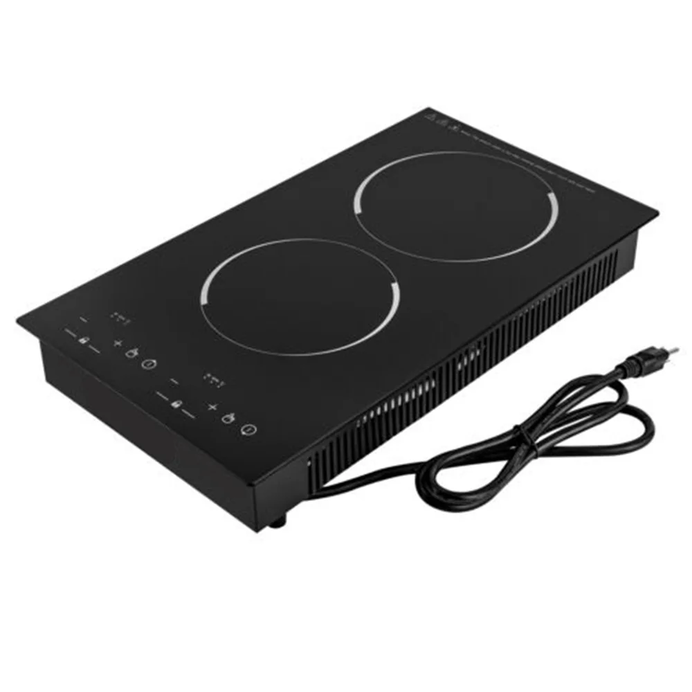 Double Portable Induction Cooktop Cooker with 2 Burner Independent Control