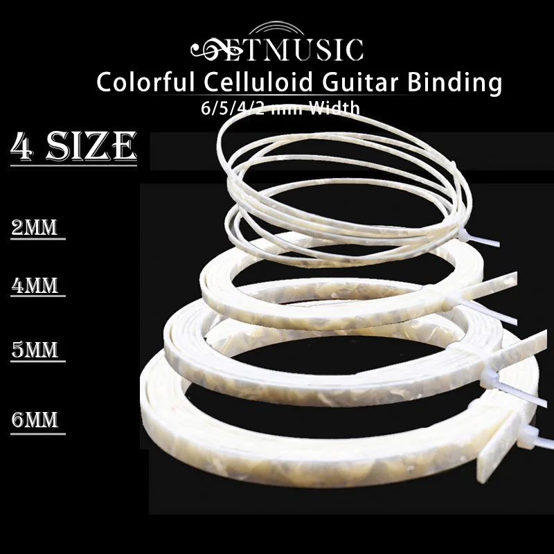 

White Pearl Celluloid Guitar Binding Purfling Celluloid Guitar Parts