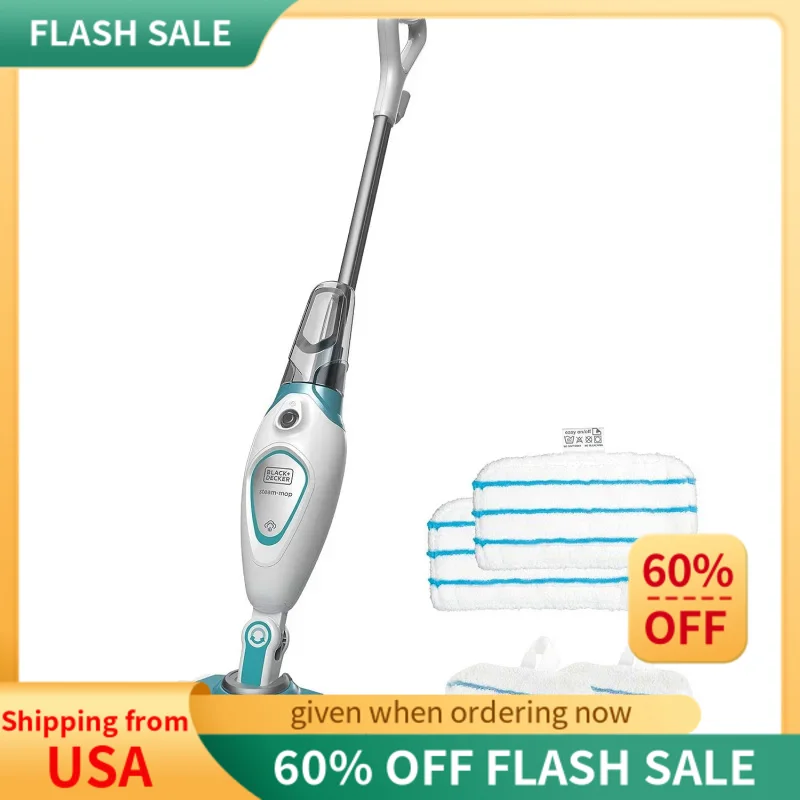 

beyond by BLACK DECKER Steam Mop, LiftReach Head (BDH1715SMAPB) , Gray